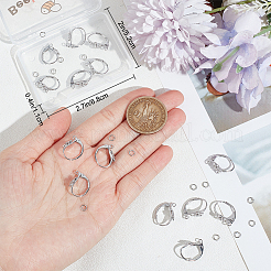 20Pcs Brass Leverback Earring Findings&nbsp;FIND-BBC0003-19P