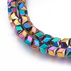 Electroplated Non-magnetic Synthetic Hematite Beads Strands&nbsp;G-P392-J03