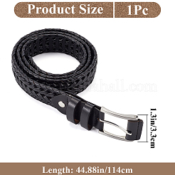 Braided Imitation Leather Chain Belts&nbsp;AJEW-WH20020-053B
