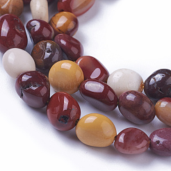 Natural Mookaite Beads Strands&nbsp;G-P433-17