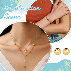 400Pcs Rack Plating Brass Beads&nbsp;KK-ME0001-71