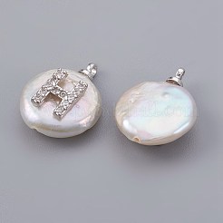 Natural Cultured Freshwater Pearl Pendants&nbsp;PEAR-F008-30P-H