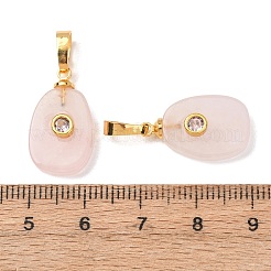Natural Rose Quartz Pendants&nbsp;G-P628-02G-07