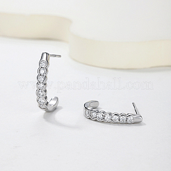 925 Sterling Silver Pave Moissanite Stud Earrings for Women&nbsp;ZZ2573
