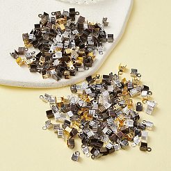 300Pcs 6 Colors Iron Folding Crimp Ends&nbsp;IFIN-YW0003-25