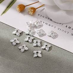 Tibetan Style Alloy Bead Caps&nbsp;TIBEB-Q018-S-LF