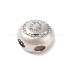 Rack Plating Brass & Cubic Zirconia Pendants&nbsp;KK-Z047-07P-Q-RS
