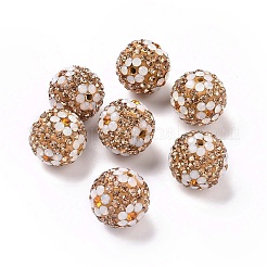 Polymer Clay Rhinestone Beads&nbsp;RB-L029-03