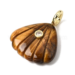 Natural Tiger Eye Carved Pendants&nbsp;G-C282-05D