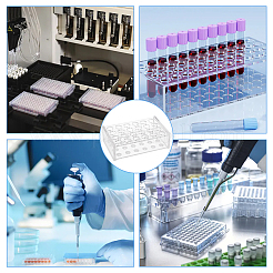 24-Hole 5ML Acrylic Laboratory Test Tube Rack&nbsp;DIY-WH0430-386B