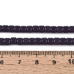 Opaque Solid Color Glass Beads Strands&nbsp;LS-GLAA-N065-4x4mm-C07