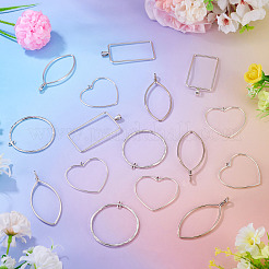 24Pcs 4 Styles Tibetan Style Alloy Connector Charms&nbsp;TIBEP-TA0001-45