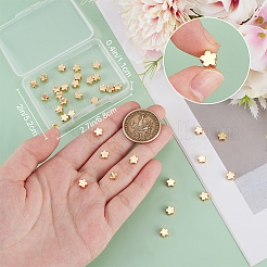 50Pcs Brass Beads&nbsp;KK-BBC0016-46