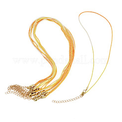 10Pcs Cotton & Metallic Cord Necklace Making&nbsp;NJEW-TAC0055