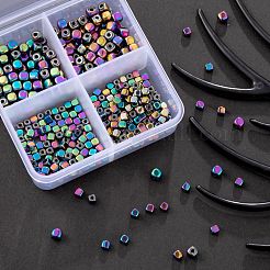 4 Strands 2 Sizes Electroplate Non-magnetic Synthetic Hematite Beads Strands&nbsp;G-LS0001-70