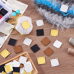 50Pcs 5 Colors PU Leather Labels&nbsp;DIY-PH0030-33B