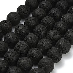 Natural Lava Rock Round Beads Strands&nbsp;G-M169-20mm-03
