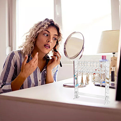Transparent Acrylic Earring Hanging Display Stands&nbsp;EDIS-FH0001-05