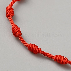 Nylon Cord Braided Bracelets for Men Women&nbsp;BJEW-WH0031-022A