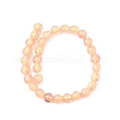 Gold Sand Lampwork Beads Strands&nbsp;LAMP-P071-12mm-01