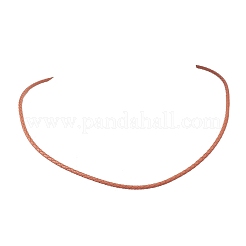 3MM Punk Rock Round Braided Leather Cord Necklaces&nbsp;NJEW-JN05861-02