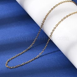 1.5MM Unisex 304 Stainless Steel Cable Chain Necklaces&nbsp;NJEW-P356-11G