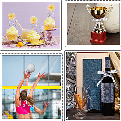 3 Rolls 3 Styles Volleyball Theme Polyester Grosgrain Ribbons&nbsp;OCOR-CP0001-23