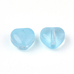 Transparent Spray Painted Glass Beads&nbsp;LS-GLAA-N035-02-A06