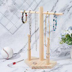 Wooden Baseball Ring Display Holder&nbsp;RDIS-WH0011-37B
