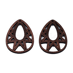 Spray Painted Wooden Pendants&nbsp;WOOD-N006-192