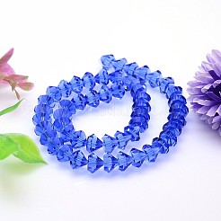 Faceted Cone Imitation Austrian Crystal Bead Strands&nbsp;G-M187-6mm-13A