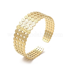 304 Stainless Steel Cuff Bangles&nbsp;BJEW-K267-01G