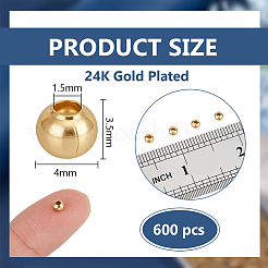 600Pcs 304 Stainless Steel Beads&nbsp;STAS-BC0004-20