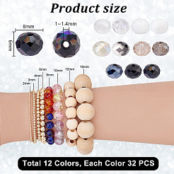 384Pcs 12 Colors Electroplate Glass Beads&nbsp;EGLA-PH0001-51