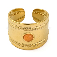 304 Stainless Steel Open Cuff Rings&nbsp;RJEW-K261-03G