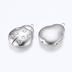 Tarnish Resistant 304 Stainless Steel Pendant Rhinestone Settings&nbsp;STAS-G146-05P