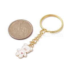 Bear Alloy Enamel Pendants Keychain&nbsp;KEYC-JKC00573-01