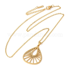 304 Stainless Steel Pendant Necklaces&nbsp;NJEW-P283-03G