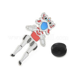 Kung Fu Lion Robot Enamel Pins&nbsp;JEWB-F047-01A-P