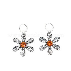 Alloy Rhinestone Leverback Earrings&nbsp;WG7D2DD-01