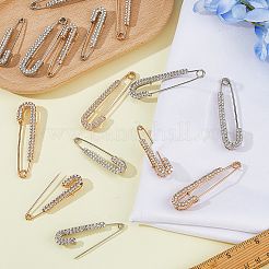 16Pcs 4 Styles Alloy Safety Pin Brooch&nbsp;AJEW-HS0001-23