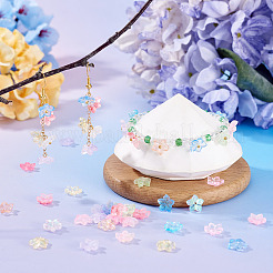 50Pcs Dyed & Heated Glass Bead Caps&nbsp;GLAA-TADJ0001-16