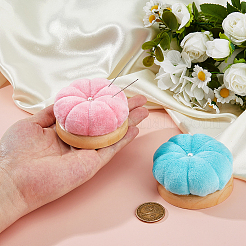 2Pcs 2 Colors Velvet Needle Pin Cushions&nbsp;TOOL-FH0001-77