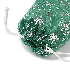 Silver Stamping Christmas Velvet Storage Bags&nbsp;ABAG-Q053-01B-02F