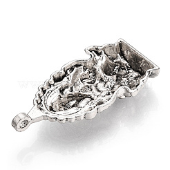Tibetan Style Alloy Big Pendants&nbsp;X-TIBEP-T002-119AS-NR