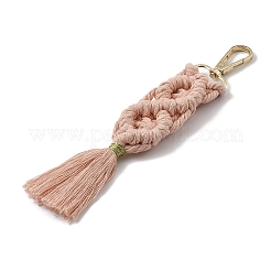 Handmade Macrame Nylon Thread Pendant Decorations&nbsp;HJEW-P019-06G