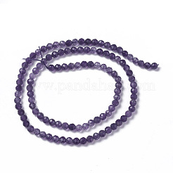 Natural Amethyst Beads Strands&nbsp;G-F596-13-4mm