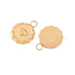 304 Stainless Steel Pendants&nbsp;STAS-D390-27B-G