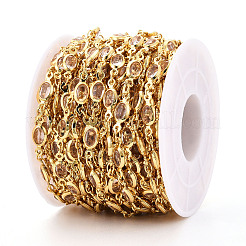 Brass Oval Link Chains&nbsp;CHC-N023-04A-G