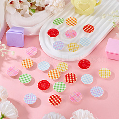 32Pcs 8 Colors Resin Plates Miniature Ornaments&nbsp;DOLL-TA0001-01